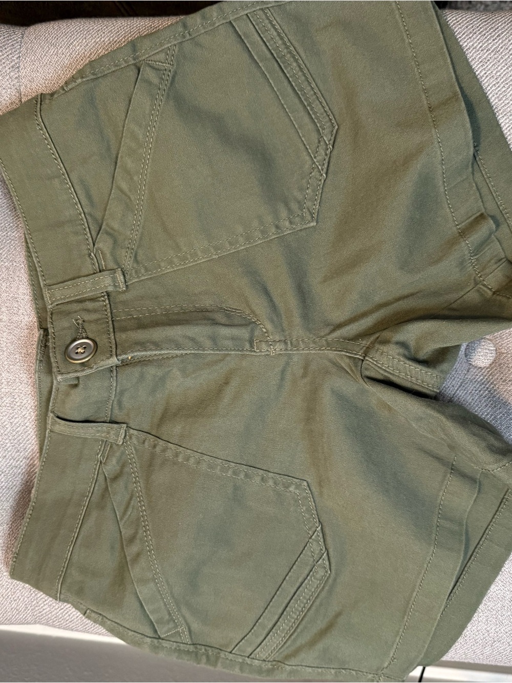 High-Rise Women's Utility Shorts in Olive